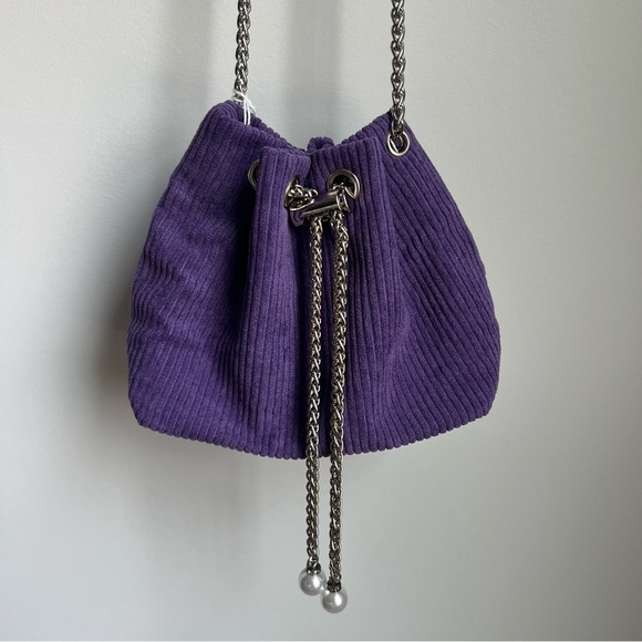 Purple Chain Drawstring Bag - Picture 1 of 12